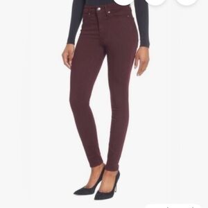 Good American High Rise burgundy  Jeans